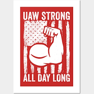 UAW Strong All Day Long Posters and Art